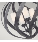 Outdoor pendant lamps - Quintiesse Blacksmith pendant lantern - 4 light sources IP44 Elstead Lighting QN-BLACKSMITH-4P-OBK - product 3