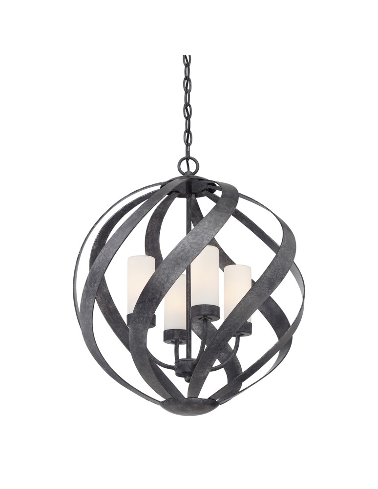 Quintiesse Latarnia wisząca Blacksmith - 4 źródła światła IP44 Elstead Lighting QN-BLACKSMITH-4P-OBK