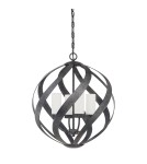 Outdoor pendant lamps - Quintiesse Blacksmith pendant lantern - 4 light sources IP44 Elstead Lighting QN-BLACKSMITH-4P-OBK - product 6