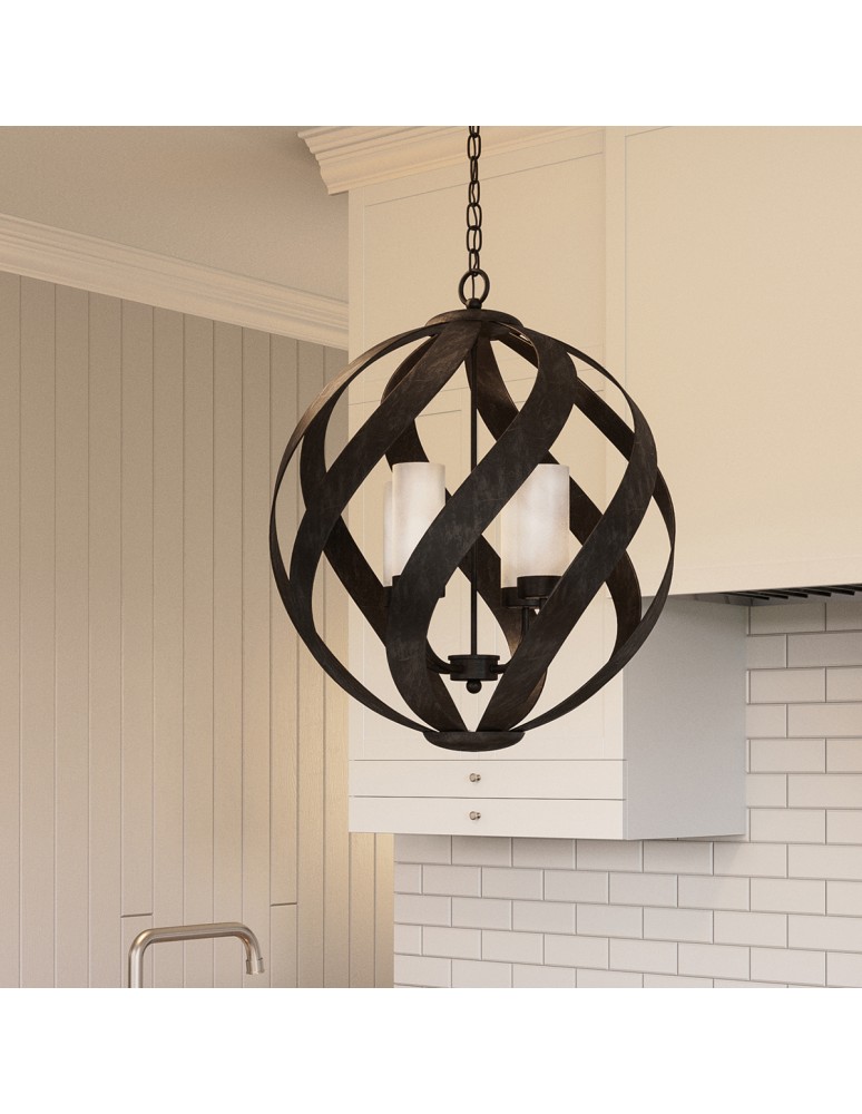 Outdoor pendant lamps - Quintiesse Blacksmith pendant lantern - 4 light sources IP44 Elstead Lighting QN-BLACKSMITH-4P-OBK - product kolory-swiatla.pl 8