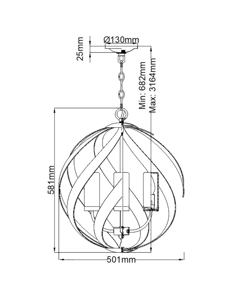 Outdoor pendant lamps - Quintiesse Blacksmith pendant lantern - 4 light sources IP44 Elstead Lighting QN-BLACKSMITH-4P-OBK - product kolory-swiatla.pl 10