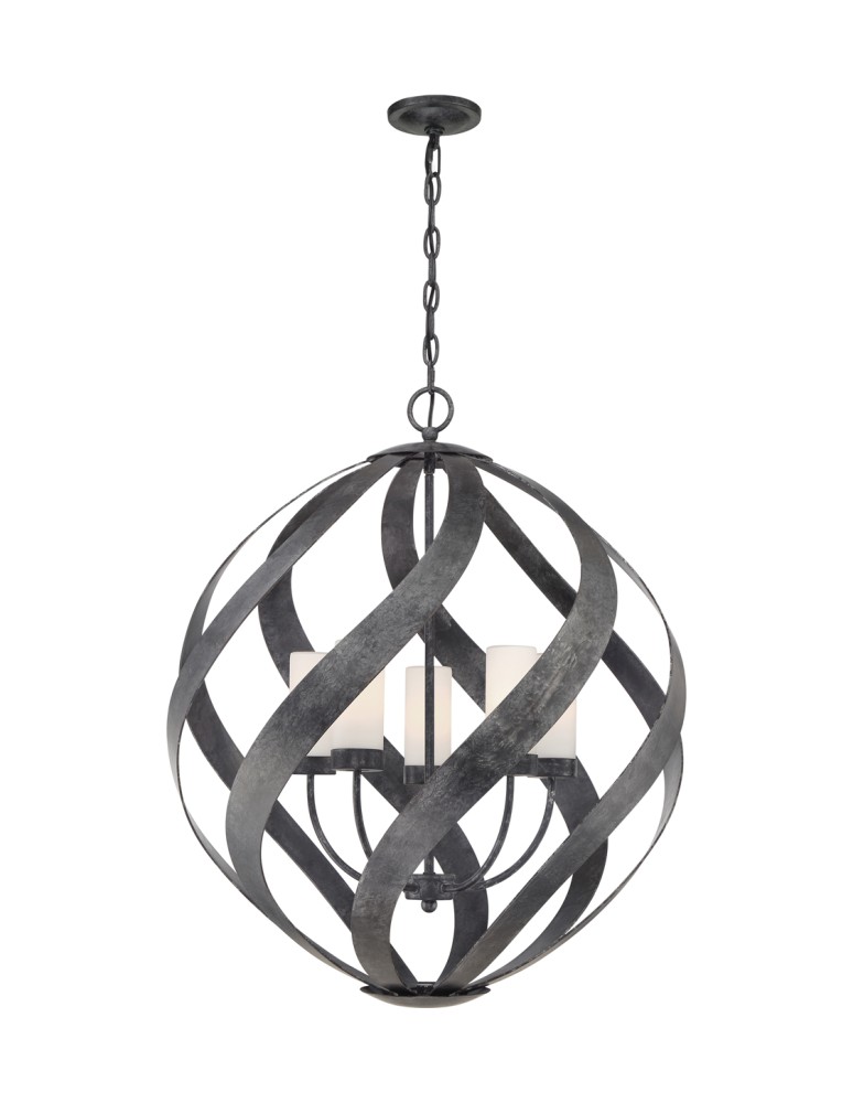 Quintiesse Blacksmith pendant lantern - 5 light sources IP44 Elstead Lighting QN-BLACKSMITH-5P-OBK