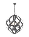 Quintiesse Blacksmith pendant lantern - 5 light sources IP44 Elstead Lighting QN-BLACKSMITH-5P-OBK