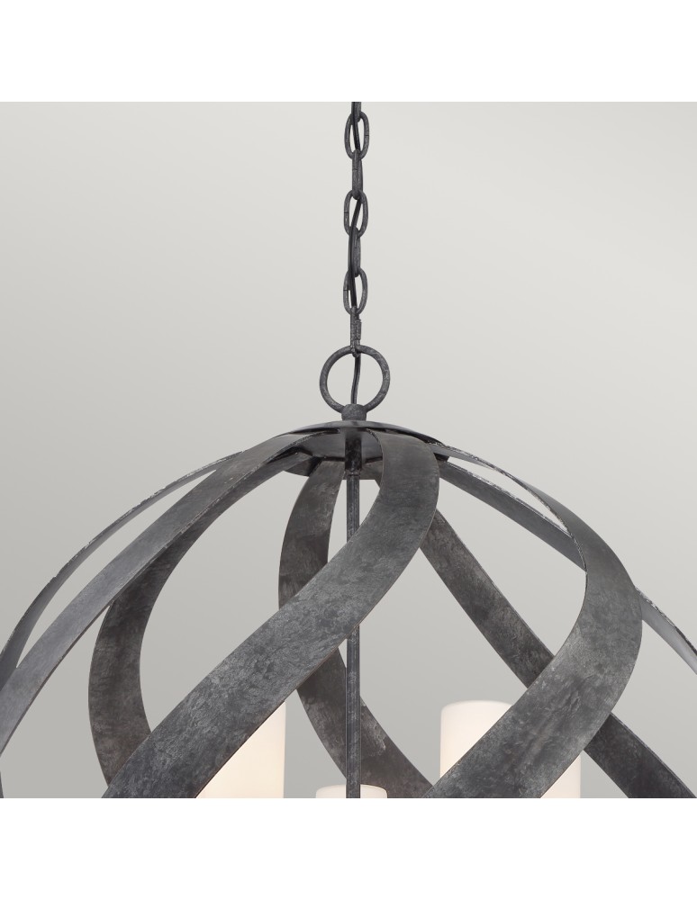 Quintiesse Blacksmith pendant lantern - 5 light sources IP44 Elstead Lighting QN-BLACKSMITH-5P-OBK