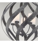 Outdoor pendant lamps - Quintiesse Blacksmith pendant lantern - 5 light sources IP44 Elstead Lighting QN-BLACKSMITH-5P-OBK - product 3