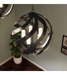 Outdoor pendant lamps - Quintiesse Blacksmith pendant lantern - 5 light sources IP44 Elstead Lighting QN-BLACKSMITH-5P-OBK - product 6