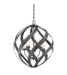 Outdoor pendant lamps - Quintiesse Blacksmith pendant lantern - 5 light sources IP44 Elstead Lighting QN-BLACKSMITH-5P-OBK - product 7