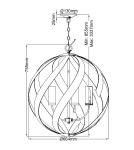 Outdoor pendant lamps - Quintiesse Blacksmith pendant lantern - 5 light sources IP44 Elstead Lighting QN-BLACKSMITH-5P-OBK - product 10