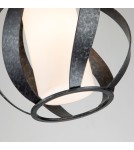 Outdoor pendant lamps - Quintiesse Blacksmith pendant lantern - 1 light source IP44 Elstead Lighting QN-BLACKSMITH-P-OBK - product 4