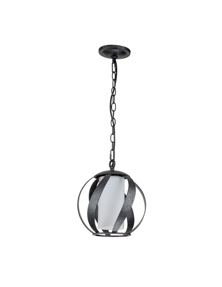 Outdoor pendant lamps - Quintiesse Blacksmith pendant lantern - 1 light source IP44 Elstead Lighting QN-BLACKSMITH-P-OBK - product kolory-swiatla.pl 5