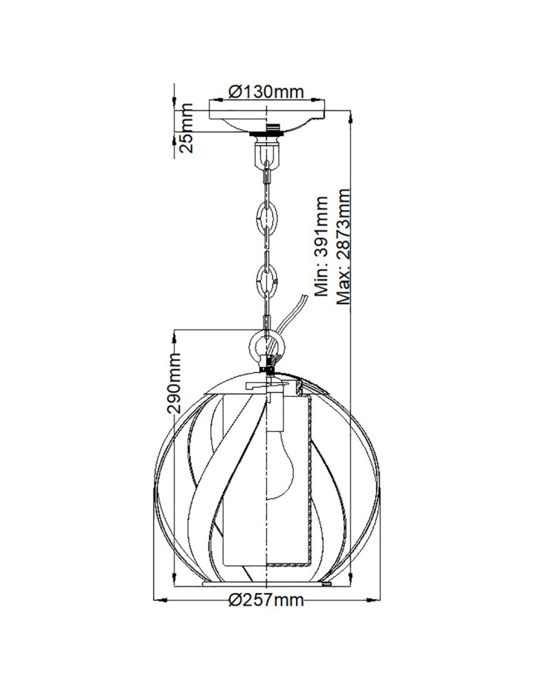Outdoor pendant lamps - Quintiesse Blacksmith pendant lantern - 1 light source IP44 Elstead Lighting QN-BLACKSMITH-P-OBK - product kolory-swiatla.pl 6