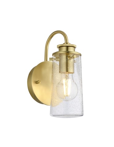 Quintiesse Braelyn wall lamp - 1 light source - Brushed brass IP44 Elstead Lighting QN-BRAELYN1-BB