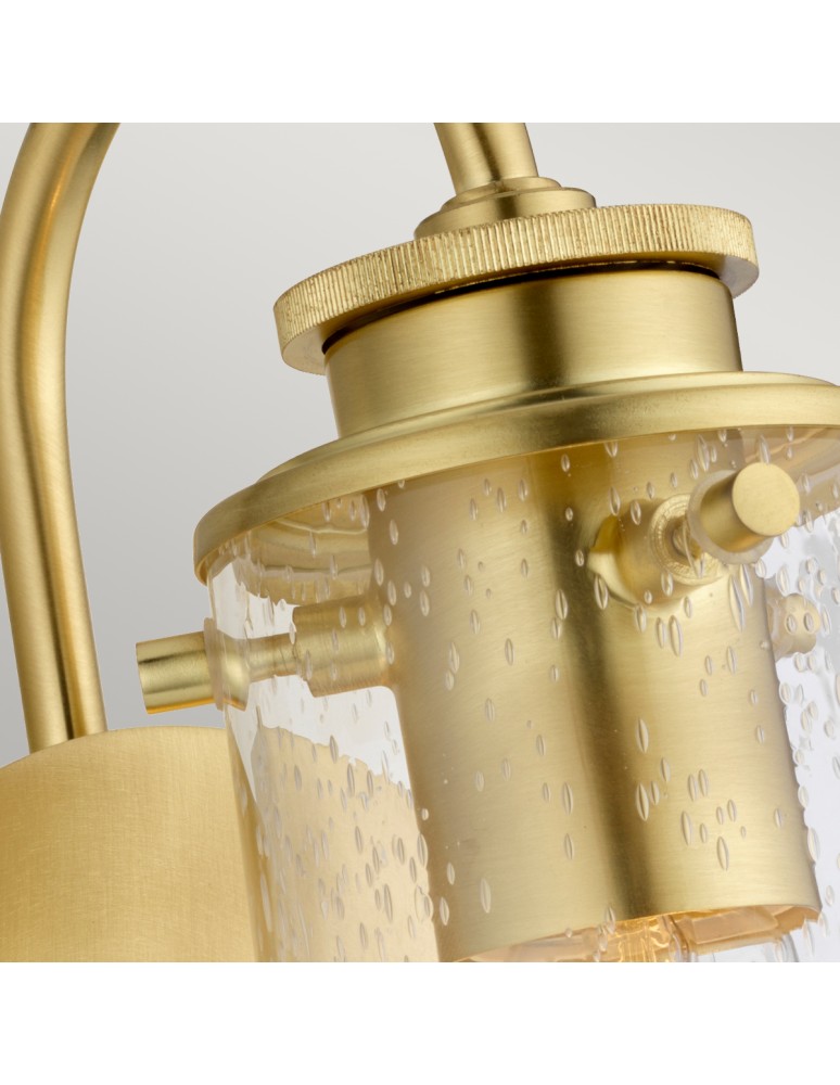 Bathroom wall lamps - Quintiesse Braelyn wall lamp - 1 light source - Brushed brass IP44 Elstead Lighting QN-BRAELYN1-BB - product kolory-swiatla.pl 3