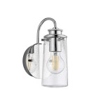Bathroom wall lamps - Quintiesse Braelyn wall lamp - 1 light source - Polished chrome IP44 Elstead Lighting QN-BRAELYN1-PC - product 2