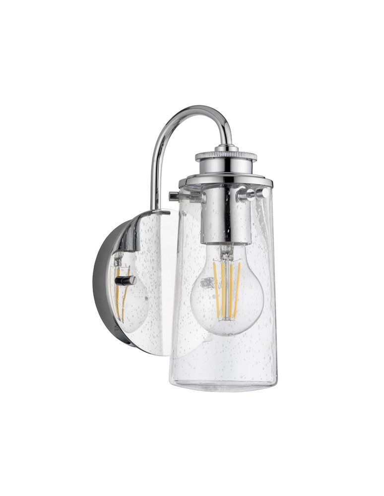Bathroom wall lamps - Quintiesse Braelyn wall lamp - 1 light source - Polished chrome IP44 Elstead Lighting QN-BRAELYN1-PC - product kolory-swiatla.pl 2