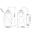Quintiesse Kinkiet Braelyn - 1 źródło światła - Polerowany chrom IP44 Elstead Lighting QN-BRAELYN1-PC