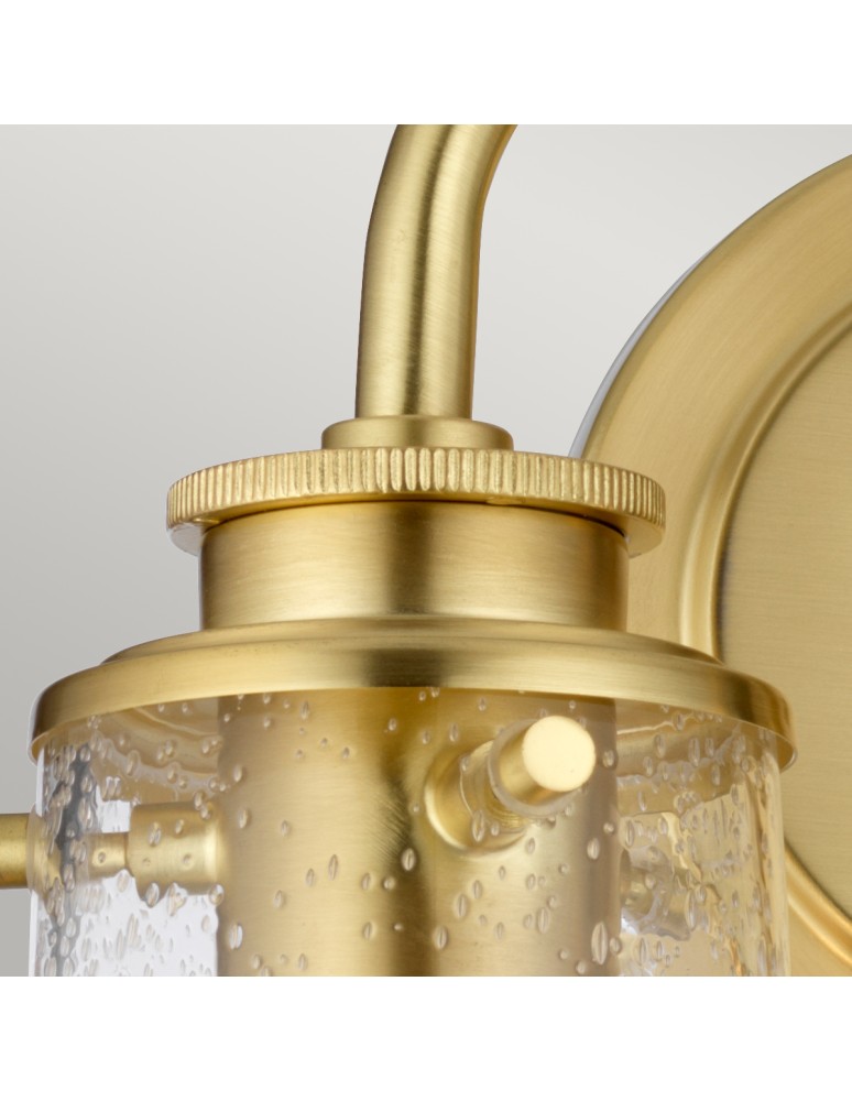 Bathroom wall lamps - Quintiesse Braelyn wall lamp - 2 light sources - Brushed brass IP44 Elstead Lighting QN-BRAELYN2-BB - product kolory-swiatla.pl 3