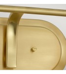 Bathroom wall lamps - Quintiesse Braelyn wall lamp - 2 light sources - Brushed brass IP44 Elstead Lighting QN-BRAELYN2-BB - product 4