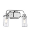 Quintiesse Braelyn wall lamp - 2 light sources - Polished chrome IP44 Elstead Lighting QN-BRAELYN2-PC