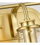 Bathroom wall lamps - Quintiesse Braelyn wall lamp - 3 light sources - Brushed brass IP44 Elstead Lighting QN-BRAELYN3-BB - product 3
