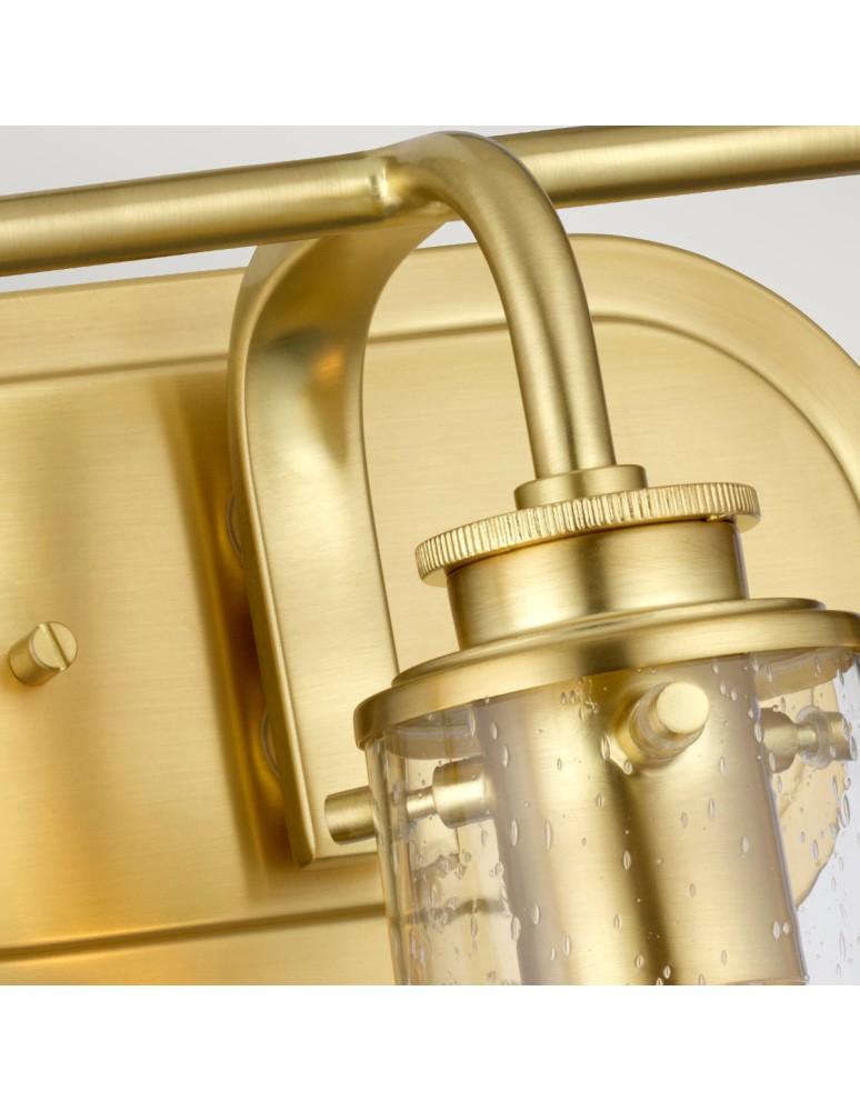 Bathroom wall lamps - Quintiesse Braelyn wall lamp - 3 light sources - Brushed brass IP44 Elstead Lighting QN-BRAELYN3-BB - product kolory-swiatla.pl 3