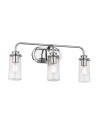 Quintiesse Braelyn wall lamp - 3 light sources - Polished chrome IP44 Elstead Lighting QN-BRAELYN3-PC