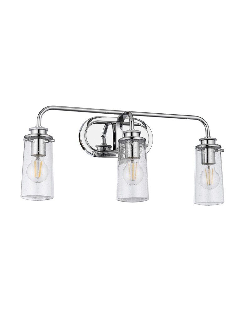 Bathroom wall lamps - Quintiesse Braelyn wall lamp - 3 light sources - Polished chrome IP44 Elstead Lighting QN-BRAELYN3-PC - product kolory-swiatla.pl 2