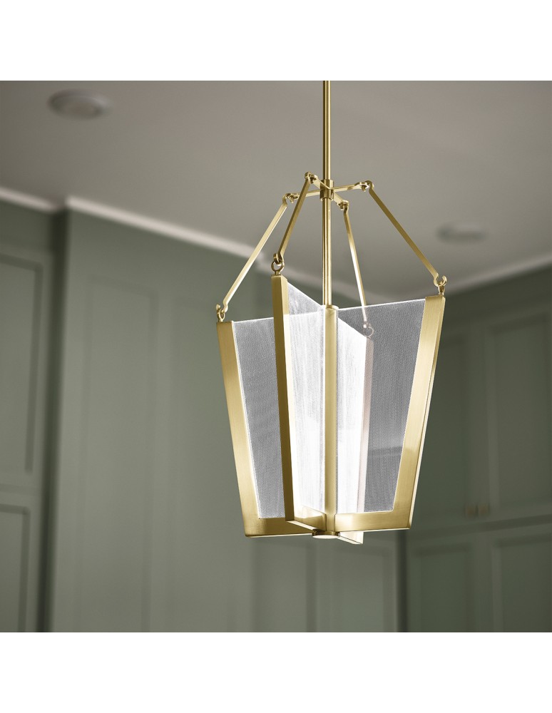 Pendant lamps - Quintiesse Calters medium LED pendant lamp Elstead Lighting QN-CALTERS-P-M-CG - product kolory-swiatla.pl 7