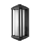 Quintiesse Średnia latarnia naścienna Castelle - 1 źródło światła - Czarna IP44 Elstead Lighting QN-CASTELLE-M-BLK