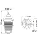 Outdoor wall lamps - Quintiesse Chance Harbor wall lantern - 1 light source IP44 Elstead Lighting QN-CHANCE-HARBOR-S - product 5