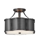 Retro ceiling lamps - Quintiesse Chance semi-flame - 2 light sources - Black Elstead Lighting QN-CHANCE-SF-S-BLB - product 1