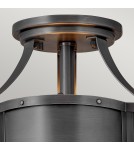 Quintiesse Półplafon Chance - 2 źródła światła - Czarny Elstead Lighting QN-CHANCE-SF-S-BLB