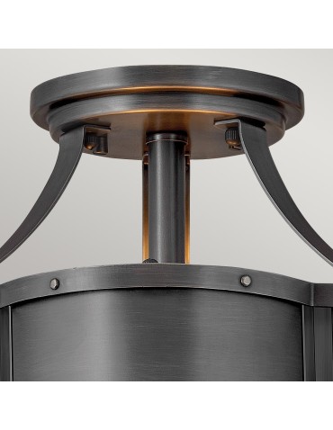 Quintiesse Chance semi-flame - 2 light sources - Black Elstead Lighting QN-CHANCE-SF-S-BLB - product 2