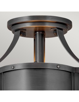 Quintiesse Chance semi-flame - 2 light sources - Black Elstead Lighting QN-CHANCE-SF-S-BLB - product 2