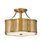 Quintiesse Półplafon Chance - 2 źródła światła - Stary mosiądz Elstead Lighting QN-CHANCE-SF-S-HB