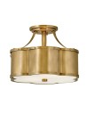 Quintiesse Chance semi-flame - 2 light sources - Old brass Elstead Lighting QN-CHANCE-SF-S-HB