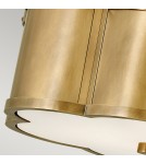 Quintiesse Półplafon Chance - 2 źródła światła - Stary mosiądz Elstead Lighting QN-CHANCE-SF-S-HB