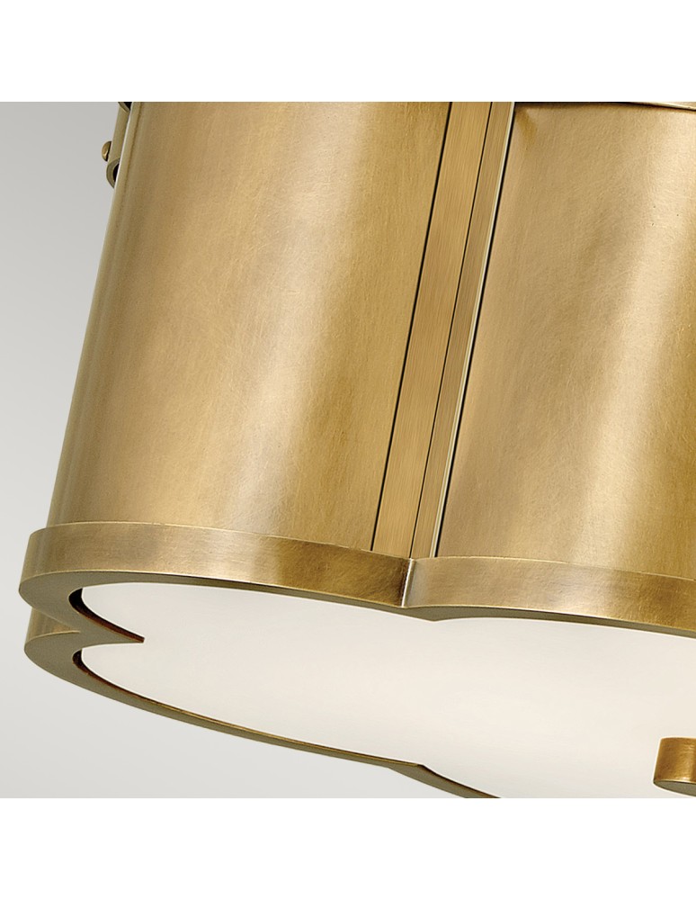 Quintiesse Półplafon Chance - 2 źródła światła - Stary mosiądz Elstead Lighting QN-CHANCE-SF-S-HB