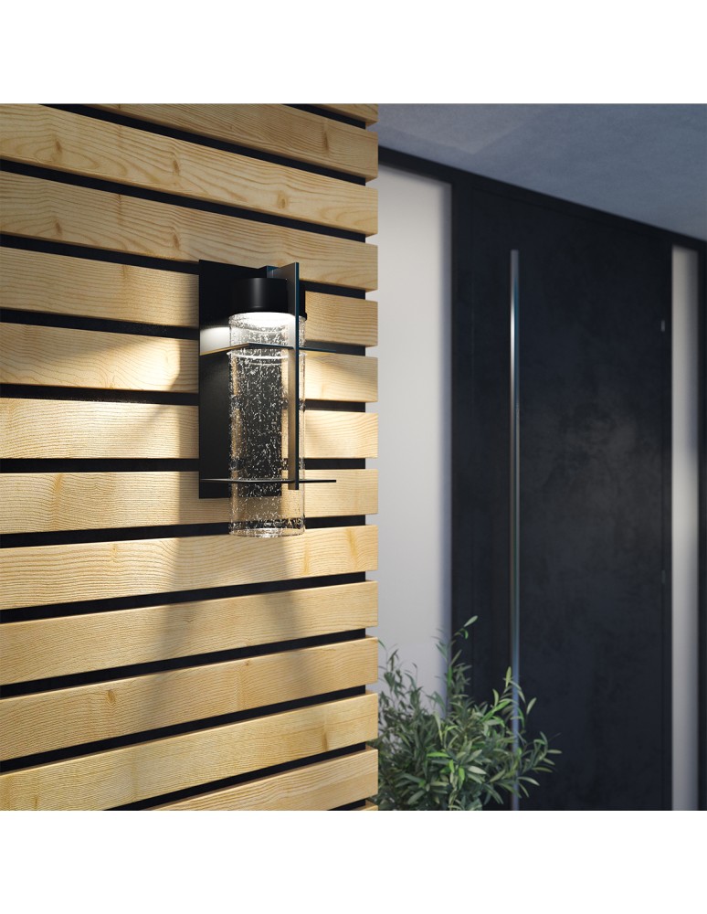 Outdoor wall lamps - Quintiesse Large Eames IP44 LED Wall Lantern by Elstead Lighting QN-EAMES-LED-L-EK - product kolory-swiatla.pl 5