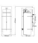 Outdoor wall lamps - Quintiesse Large Eames IP44 LED Wall Lantern by Elstead Lighting QN-EAMES-LED-L-EK - product 10