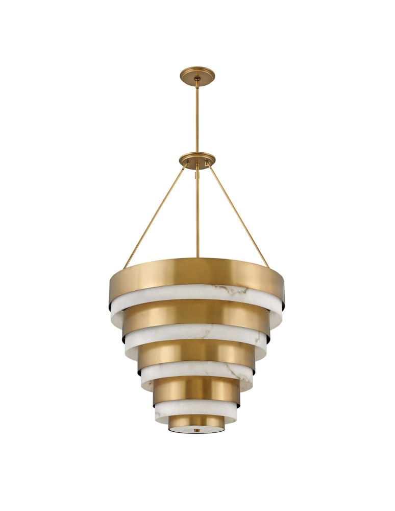 Glamour pendant lamps - Quintiesse Echelon pendant lamp - 8 light sources Elstead Lighting QN-ECHELON-8P - product kolory-swiatla.pl 1