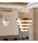 Glamour pendant lamps - Quintiesse Echelon pendant lamp - 8 light sources Elstead Lighting QN-ECHELON-8P - product 6