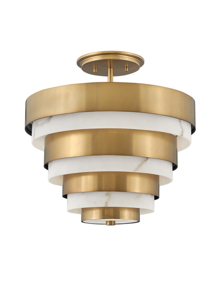 Glamour ceiling lamps - Quintiesse Echelon semi-plophone - 3 light sources Elstead Lighting QN-ECHELON-SF - product kolory-swiatla.pl 1