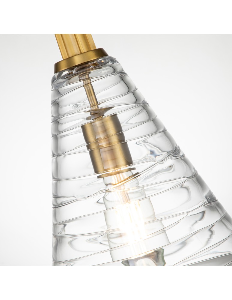 Pendant lamps - Quintiesse Elmore pendant lamp - 1 light source - Oxidized brass Elstead Lighting QN-ELMORE-P-BBS - product kolory-swiatla.pl 4