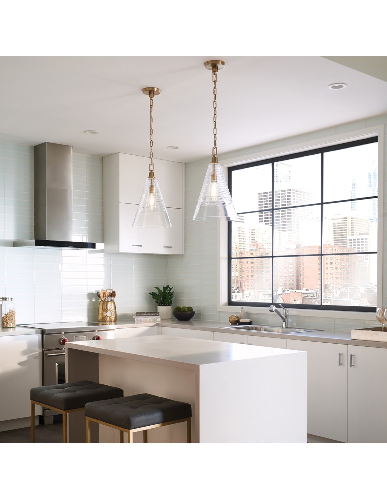 Quintiesse Lampa wisząca Elmore - 1 źródło światła - Oksydowany mosiądz Elstead Lighting QN-ELMORE-P-BBS