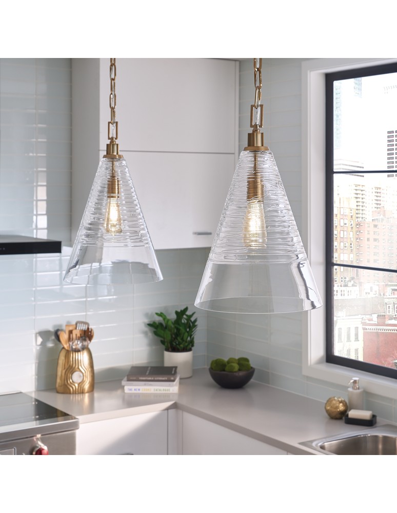 Quintiesse Lampa wisząca Elmore - 1 źródło światła - Oksydowany mosiądz Elstead Lighting QN-ELMORE-P-BBS