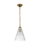 Pendant lamps - Quintiesse Elmore pendant lamp - 1 light source - Oxidized brass Elstead Lighting QN-ELMORE-P-BBS - product 8
