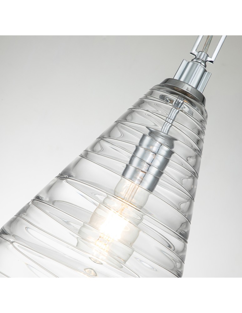 Quintiesse Lampa wisząca Elmore - 1 źródło światła - Polerowany chrom Elstead Lighting QN-ELMORE-P-PC