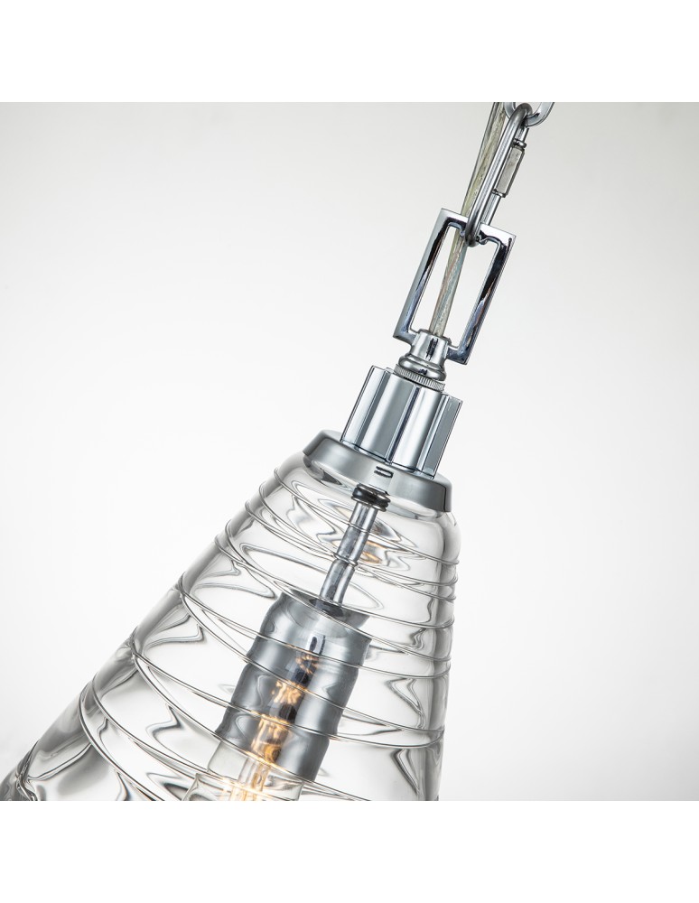 Pendant lamps - Quintiesse Elmore pendant lamp - 1 light source - Polished chrome Elstead Lighting QN-ELMORE-P-PC - product kolory-swiatla.pl 4