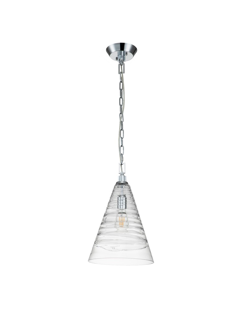 Quintiesse Lampa wisząca Elmore - 1 źródło światła - Polerowany chrom Elstead Lighting QN-ELMORE-P-PC